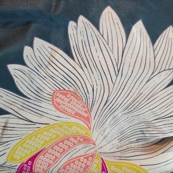 Anthropologie Odille Silk Floral Blouse Size 8 - Picture 7 of 8